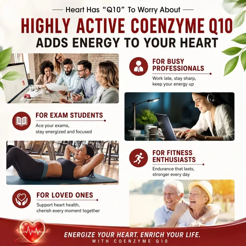 Nagy hatékonyságú COQ10 kapszula kurkuma transz-rezveratrol antioxidánssal és a kognitív egészség támogatásával az általános jólétet