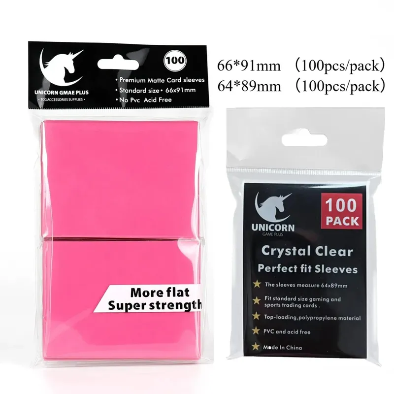 200PCS Card Sleeves Trading Cards Double Layer Matte Standard Size Card Sleeves for Pokemon MTG Baseball Sport Card Board Game