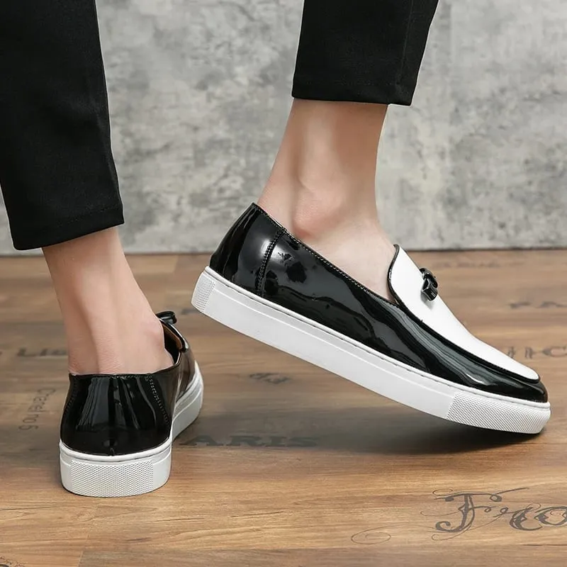Men New Tassel Shoes Thick Sole Wear Resistant Classic Fashion Lefu Shoes White Size 38-46 Men Shoes — image 2