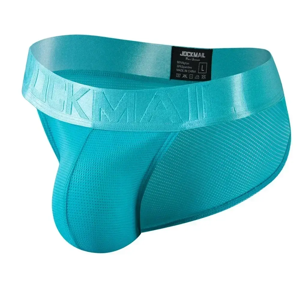 Slip intimo da uomo Mutande in nylon Mesh Slip da uomo ad asciugatura rapida Slip bikini Slip tanga da uomo Sospensorio Intimo gay