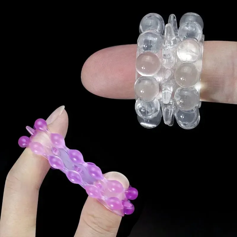 3 stücke Stretchy Bleiben Hart Perlen Cock Ring Verzögerung Ejakulation Trainer Hodensack Bindung Ball Stretcher Silikon Cockring Männer Sex Spielzeug