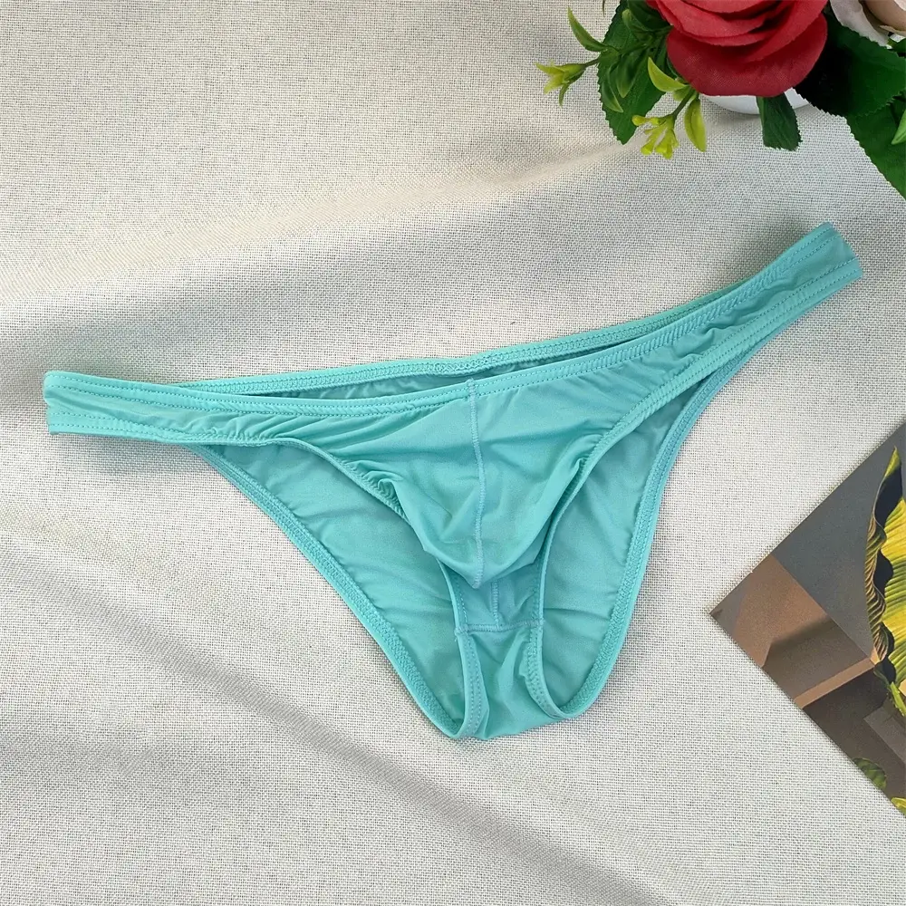 Seluar dalam Bikini Ketat Seksi Ketat Seluar Dalam Lutsinar Lelaki Sutera Ais Seluar Dalam Ultra Nipis Bersaiz Besar