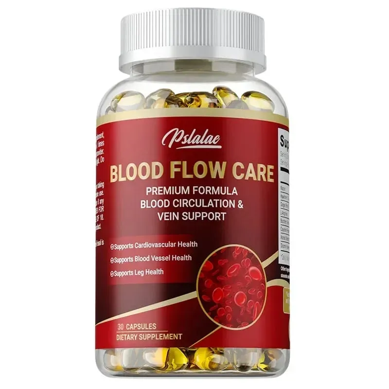 Blood Flow Care Supplement - Supporting Blood Circulation Promotes Leg Vein Heart Blood Vessel and Cardiovascular HealthSuppl