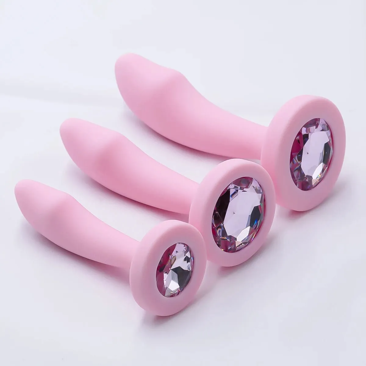 Silicone Anal Plug Gem Base Butt Plug Masturbation Stimulator Anal Massage Dilatancy Toys Dildos G-point Massage Adult sex toys