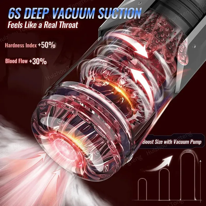 Automatic Male Masturbator Cup 7 Sucking Rotating Licking Thusting APP LED Modes Pocket Pussy Stroker Blowjob Sex Toys For Men