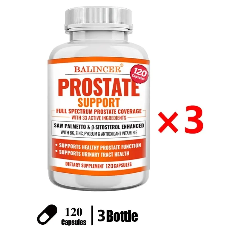 Prostate Supplements Saw Palmetto Prostate Health Support with 33 Ingredients for Healthy Urination Frequency & Improve Sleep