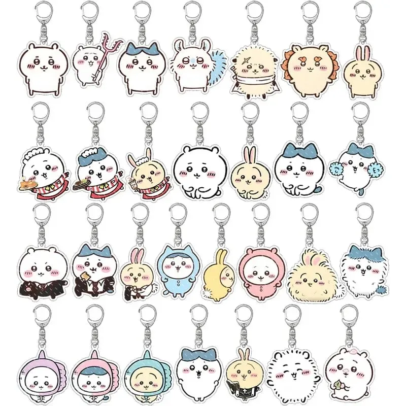 jiyi Pendant Anime Comic Acrylic Peripheral Keychain Hachiware Usagi Cute Pendant Bag Hanging Decoration Decoration — image 1
