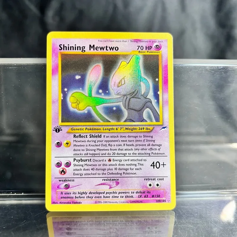 Holographic PKM Single Cards Charizard EX Pikachu 1st Edition Neo Mewtwo PTCG Proxy Cards Collection Battle Cards Toys Gifts