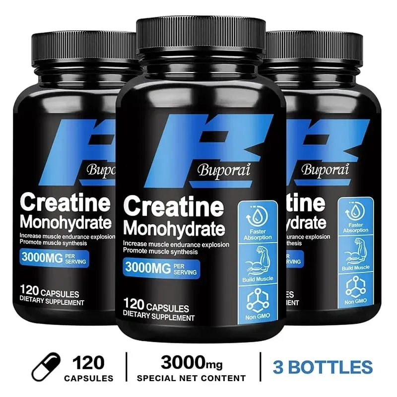 Creatine Monohydrate - Improves Energy and Endurance Increases Muscle Mass and Athletic Performance