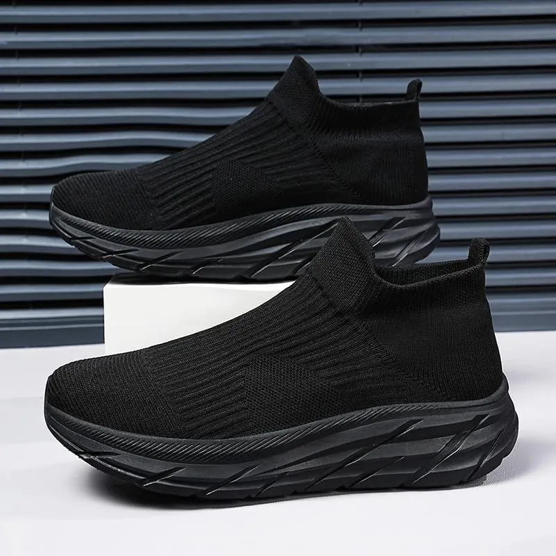 Men's Running Shoes Lightweight Breathable Mesh Elastic Comfortable Durable Fashion Casual Hot Selling Sports Sneakers