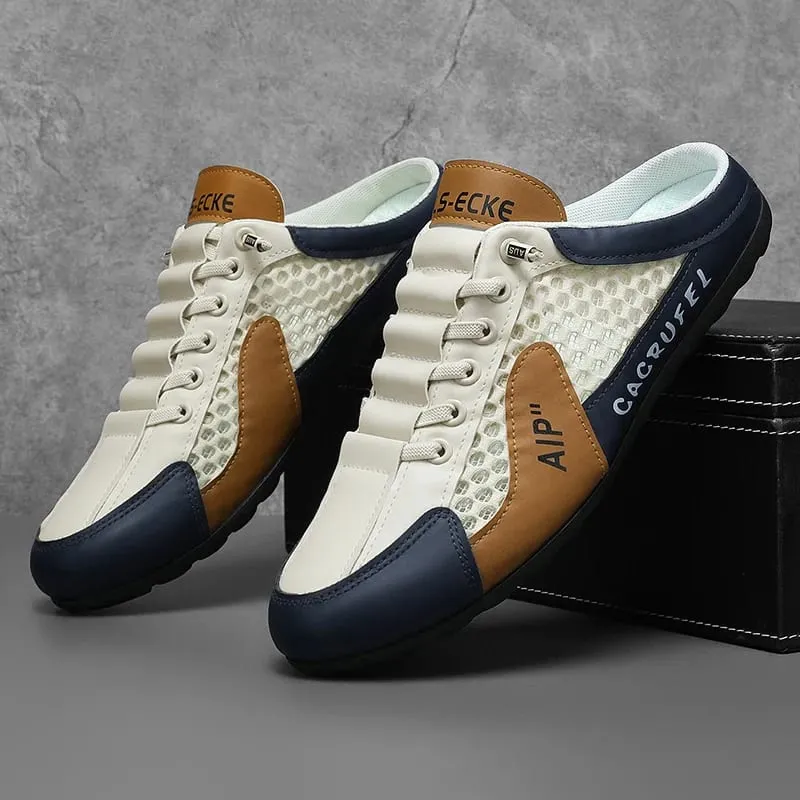New Men's Summer Slippers 2026 Designer Mens Casual Slingback Sandals Fashion Lightweight Non-slip Breathable Sneakers Zapatos — image 1