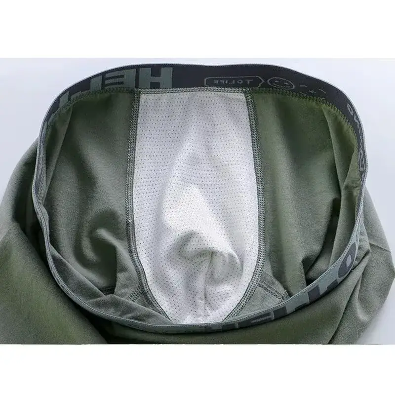 1/4 bitar Herrunderkläder Bomull Boxershorts Herrunderkläder Boxerbyxor Andas U Konvex Herrunderkläder Sexiga Plus Size — image 7