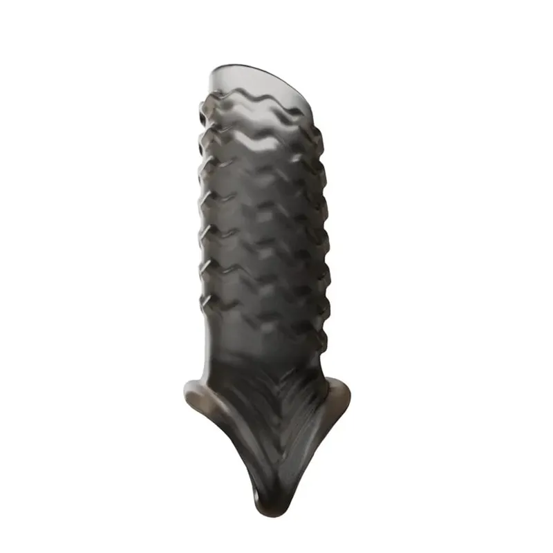 Adult Games Silicone Penis Sleeve Penis Enlargement Sleeve Dick Extender Penis Enlarger Sex Toys For Men Delay Reusable