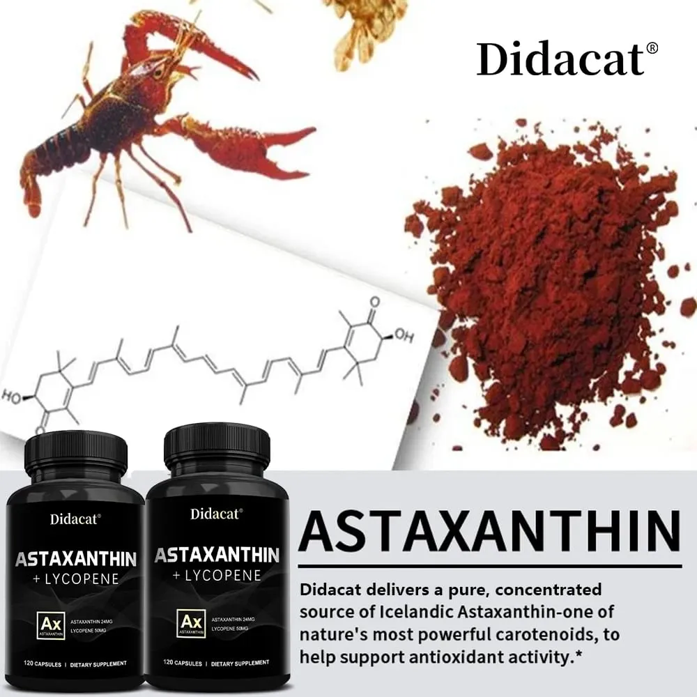 Natural Astaxanthin 24 Mg A Powerful Antioxidant Supports Cardiovascular Health Joint Health and Enhances Immunity — image 2