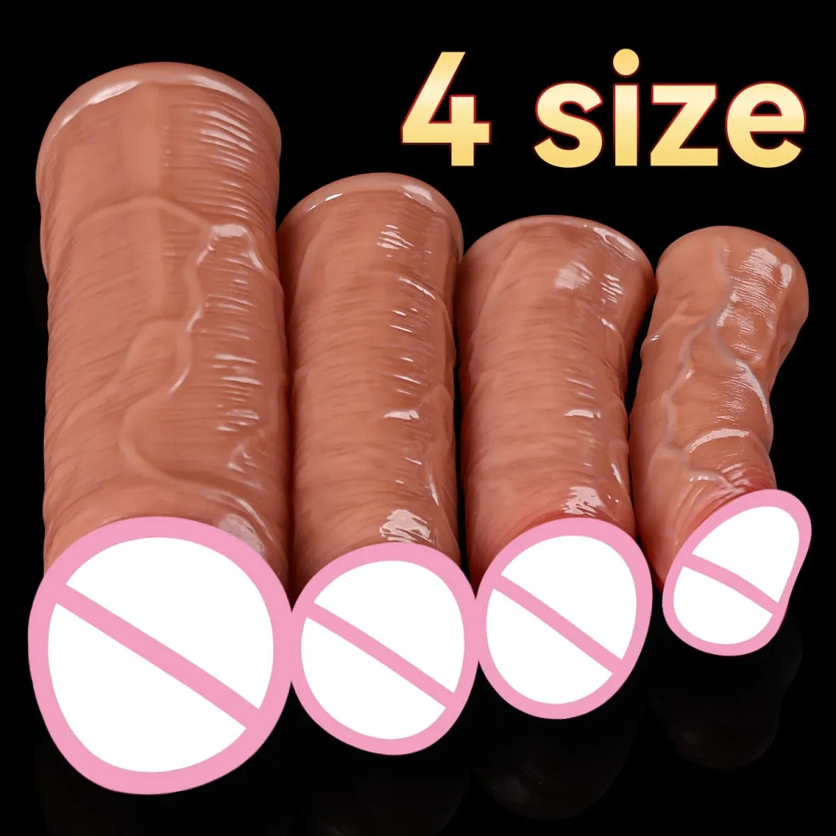 Penis Enlargement for Men Sleeve Cock Ring Delay Ejaculation Penis Extender Condom Lock Ring Sex Toys Artificial Penis Training