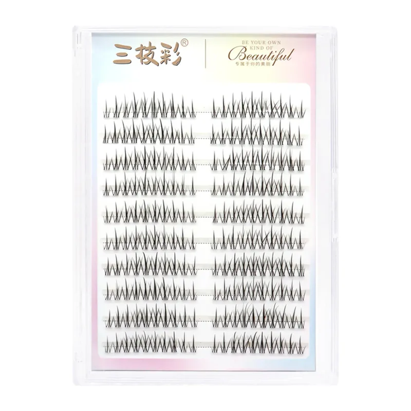 Lông mi giả C Curl Tự nhiên & Wispy Lash Wisps Manga Lông mi tự dính Hoàn hảo cho các cô gái Đi chơi đêm Dụng cụ trang điểm mắt — image 14