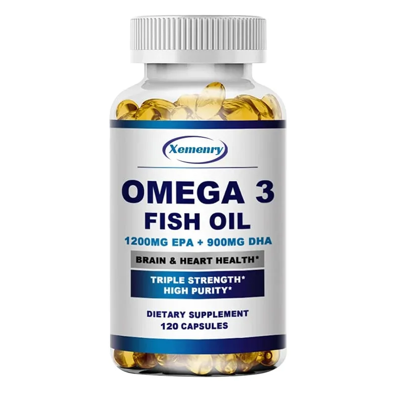 Omega 3 Fish Oil - Support Brain Nervous System Good for Cardiovascular & Skin Health Antioxidant — image 1