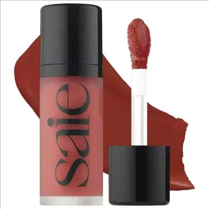 Saie Hydrating Blendable Dewy Liquid Blush Matte Sponge Head Blusher Natural Lasting Brighten Facial Contour Blush Tint Makeup — image 13
