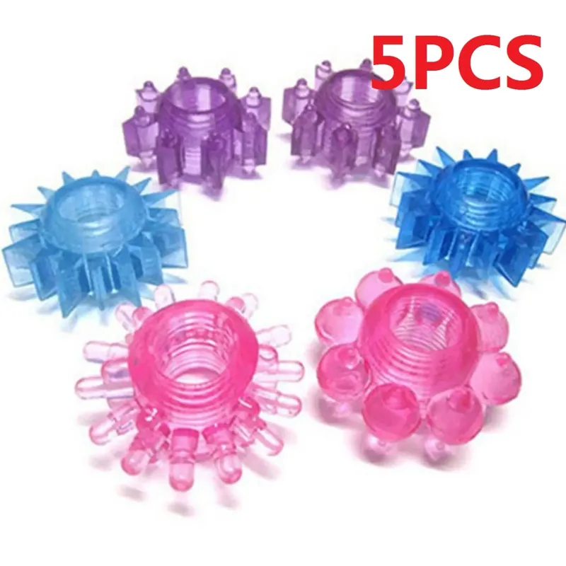3/5PCS แหวน Cock DELAY Ejaculation ผู้ใหญ่ของเล่นสำหรับชาย Dick ขยายซิลิโคนแหวนอวัยวะเพศชายชายของเล่น Stronger Erection 18 +