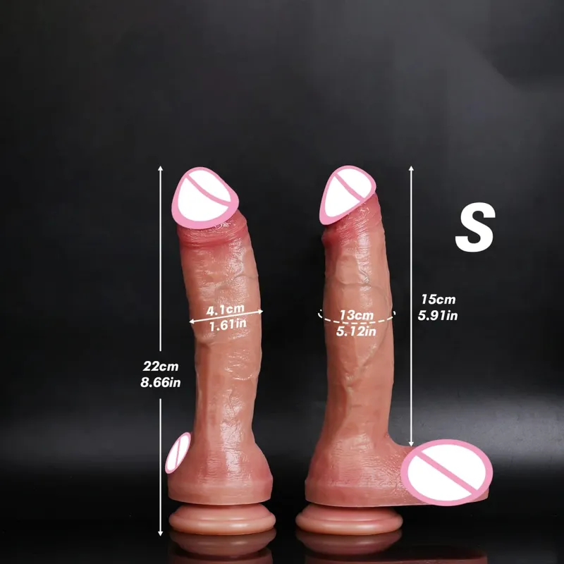 Realistic Dildo Penis Soft Double Silicone Dildos Vaginal and Anal Masturbator Big Dick For Woman Masturbation Adult Sex Toy 18+