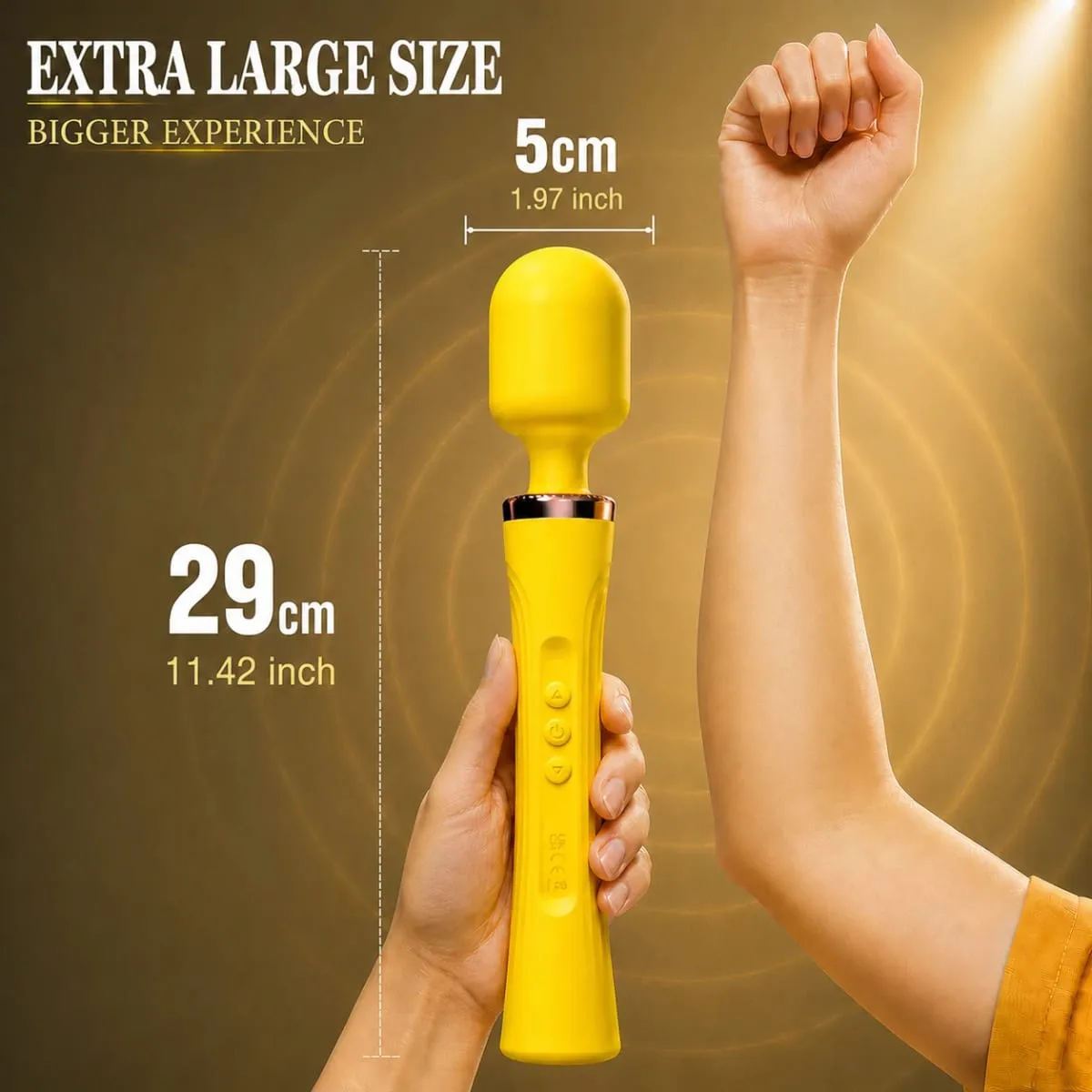 Vibromasseur à baguette AV de 29cm, Super puissant, Rechargeable, en Silicone, jouet sexuel pour adultes, forte Vibration, masseur personnel — image 2