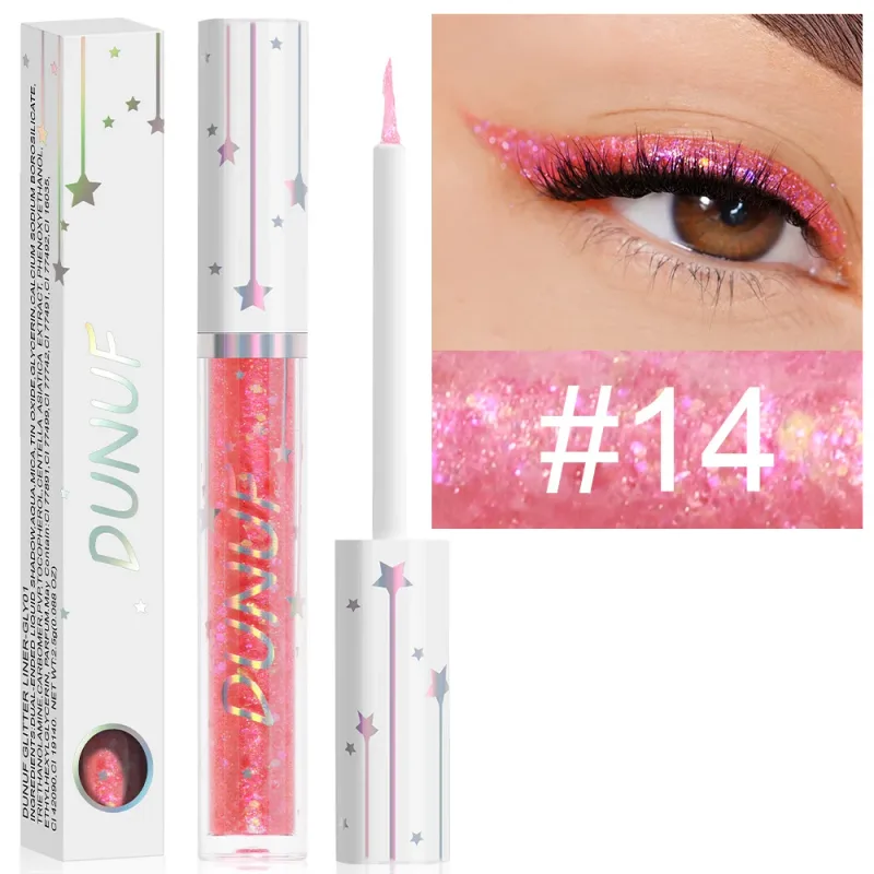 Diamond Blue Sequins Eyeliner Glitter Shiny Brighten Lying Silkworm Makeup Highlight Liquid Eye Liners Pigment Green Silver Gold