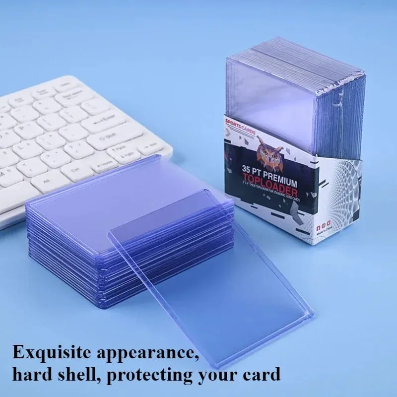 3"X4" Card Sleeves Top Loaders Baseball Trading Sports Football Card Protectors Hard Plastic Toploader Cards Holder Penny Sleeve