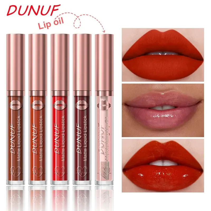 6 PCS Velvet Matte Liquid Lipstick Set Waterproof Long Lasting Nude Rose Red Lip Oil For Moisture And Shine