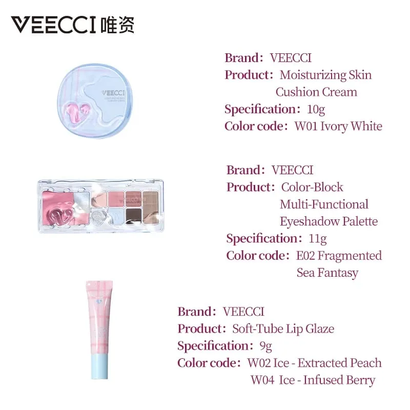 Plaid Mirror Makeup Gift Set All in one Foundation Eyeshadow Lip Gloss with Accessories Long Lasting Cosmetics Kit