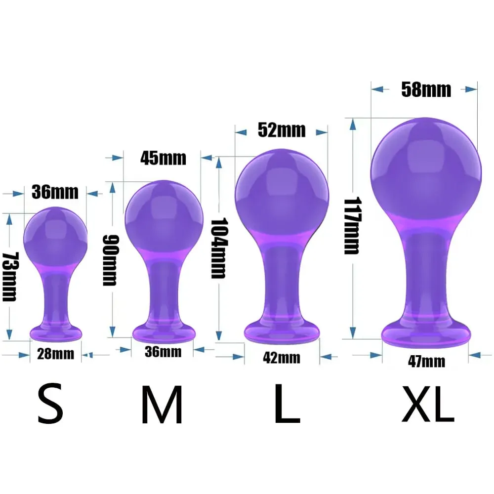 Anal Butt Plug Anal Trainer Sex Toy with Long Pleasure Wand with Tapered Head Unisex Bum Plug for Men Women — image 2