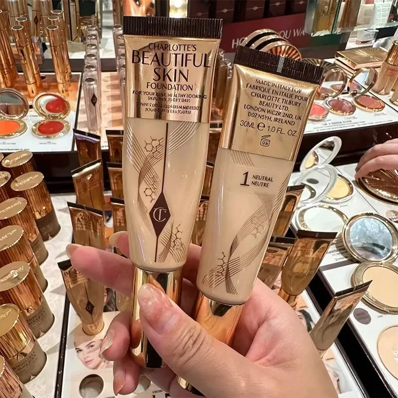 Charlotte Tilbury Hyaluronic Acid Foundation Hydrating Medium Coverage Natural Glow 16HR Wear Brightening Concealer Dark Circles