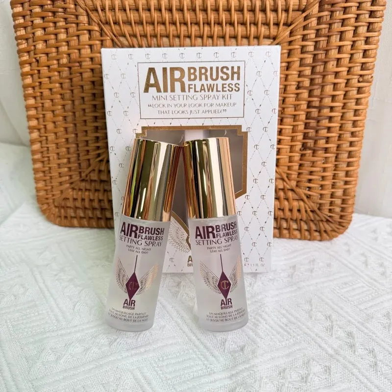Charlotte Tilbury Airbrush Flawless Finish Smoothing Pore-blurring Makeup CT Limited Edition Silver Disk Setting Powder Cosmetic
