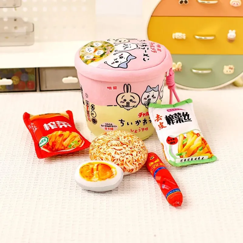 Simulation Lifelike Noodle Series Plush Toys Creative Stuffed Soft Instant Noodle Bucket Funny Pillow for Girls Gift Home Decor