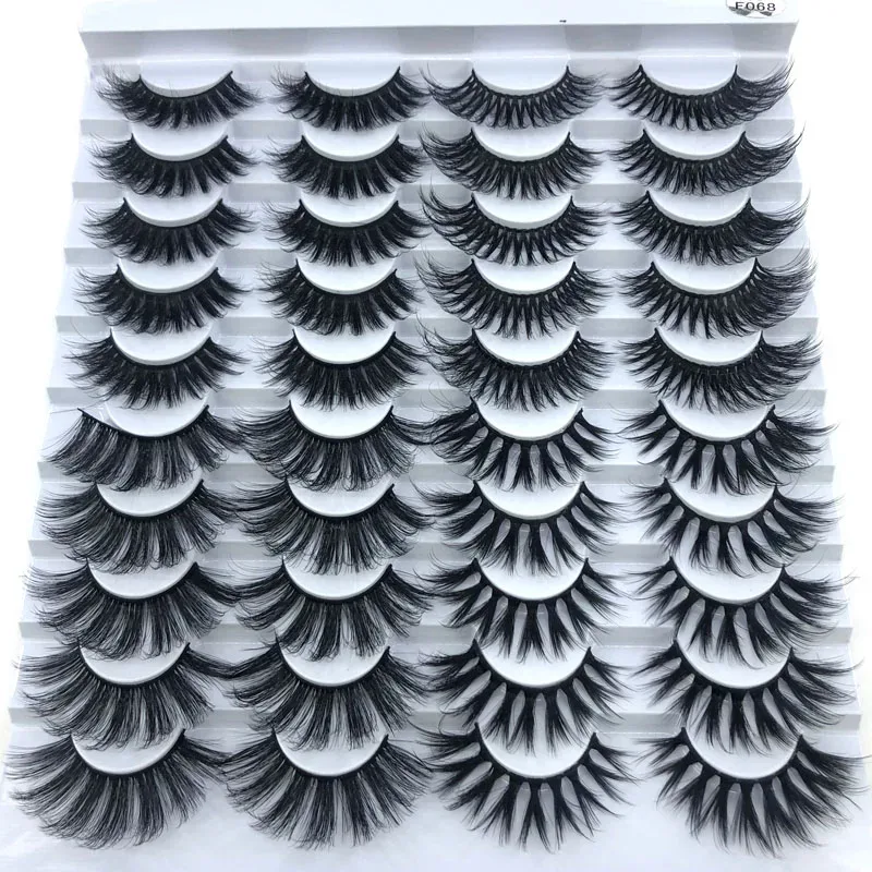 16 Pairs 3D Mink Hair False Eyelashes Natural/Thick Long Eye Lashes Wispy Makeup Beauty Extension Tools