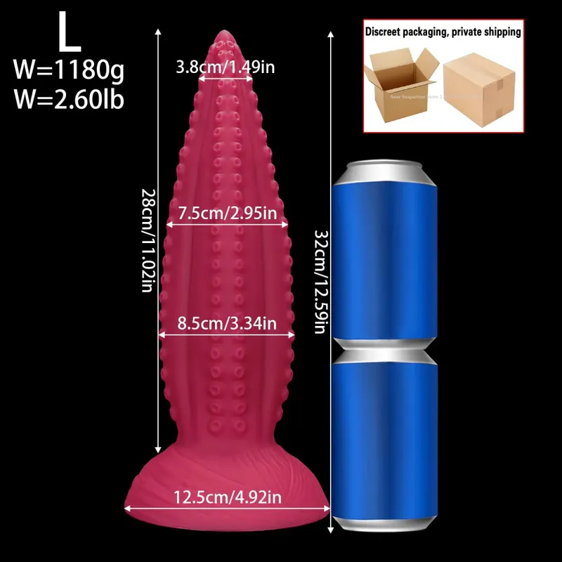 66cm Super Long Huge Anal Plug Big Thick Butt Plugs Training Anal Dilator Toy Prostate Massager Adult Anal Sex Toy For Women Men