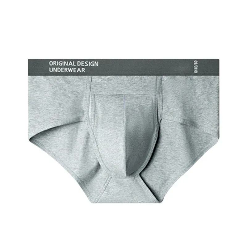 Men's Cotton Briefs High Quality Comfortable Underpants Breathable Soft Underwear Male Large Size U Bulge Pouch Panties Cueca