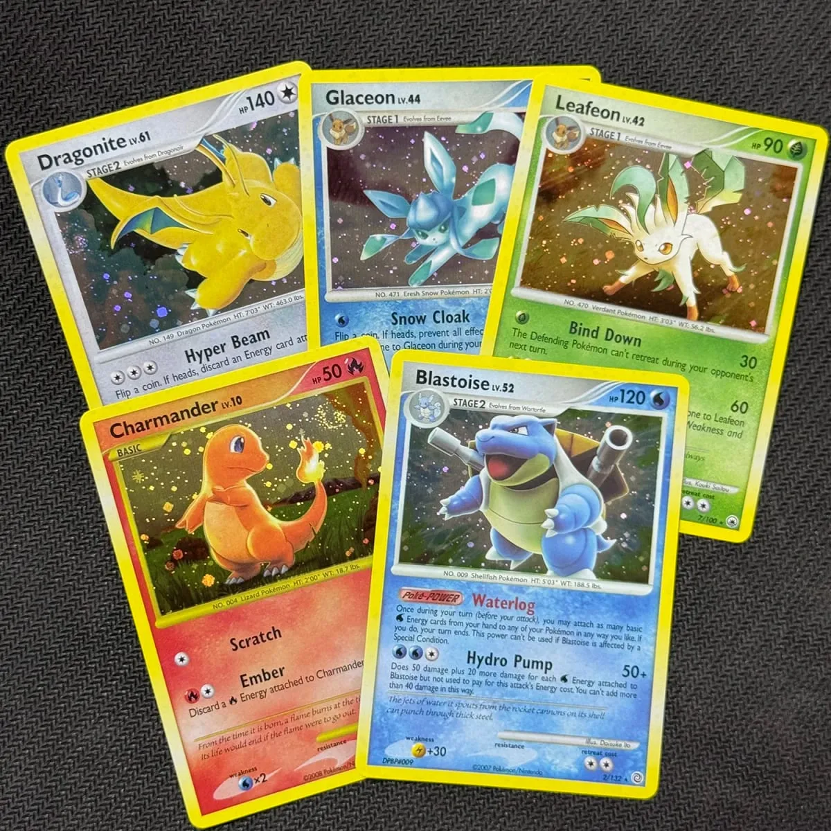 Proxy Cards Dragonite Legends Awakened Charmander Stormfront Gengar LV.X Rayquaza C Leafeon Majestic Dawn Blastoise Holo — image 6