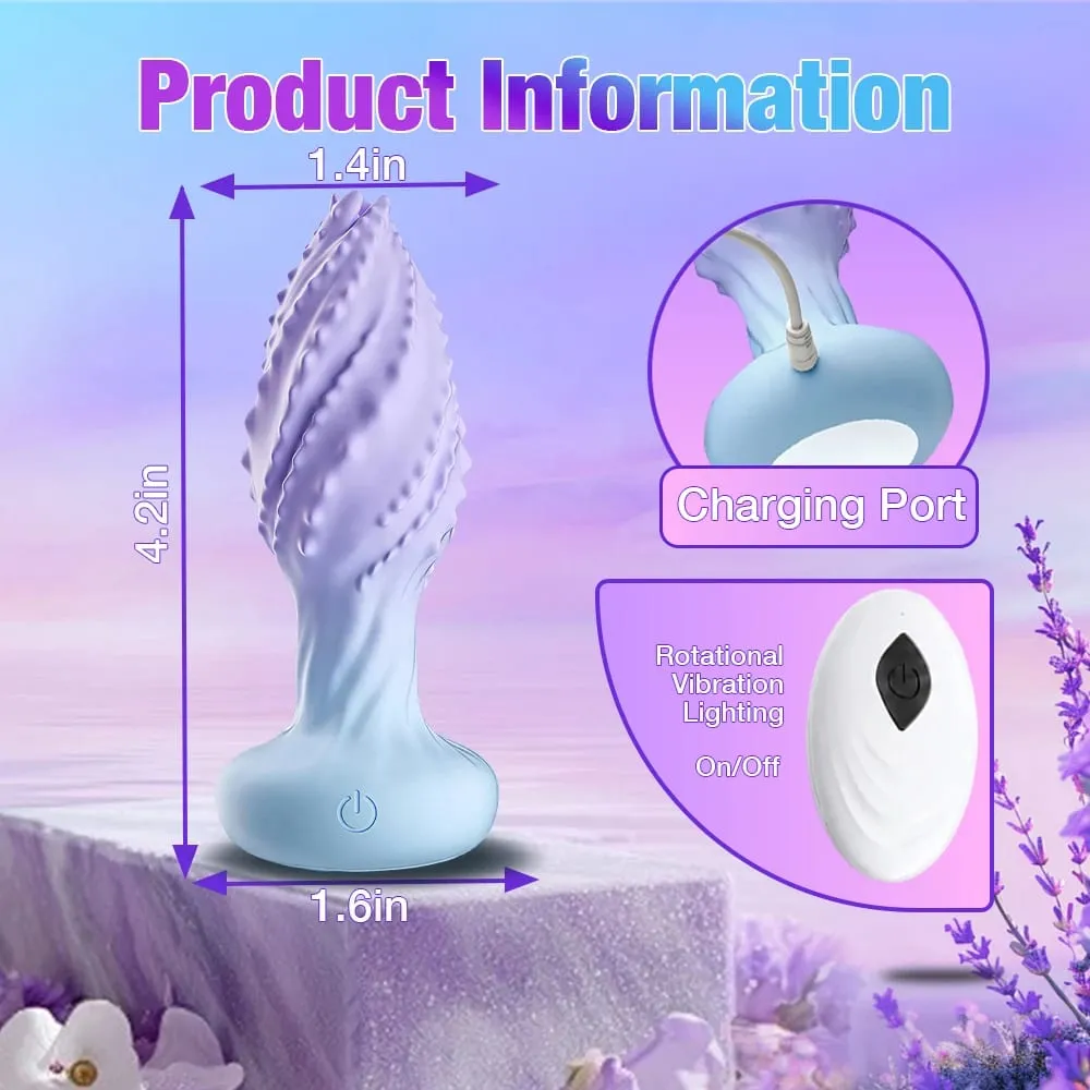 360° Rotation Wiggle Remote Control Vibrator Butt Plug for Men Prostate Massager Gay Anal Vibrator Anal Plug Adults Sex Toys