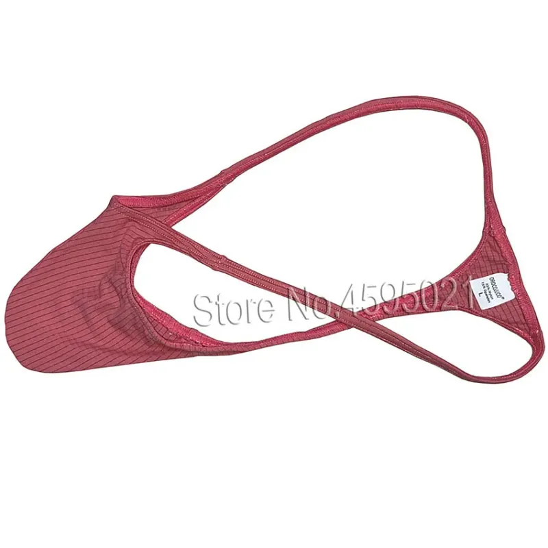 Men's Underwear Thong Contour Pouch Tangas Rise Cheeky Underpants Low Rise Beach Briefs Bikini Single Layer Quick Dry Silky