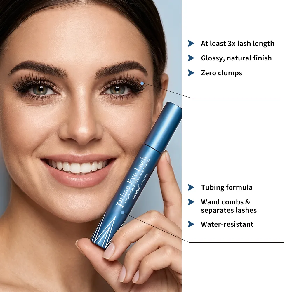 Lengthening & Volumizing Mascara Water-Resistant Long-Lasting Nourishing Strengthen Mascara Glossy Natural Finish Eye Makeup — image 4