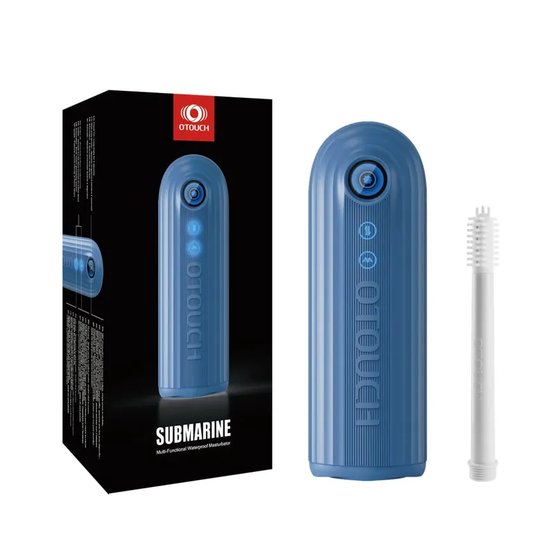 Submarine Waterproof Masturbator 360°Contraction Thrusting Penis Vibrator Pang-adultong Lalaki Stroker Sex Toys Mga Lalaki Masturbesyon