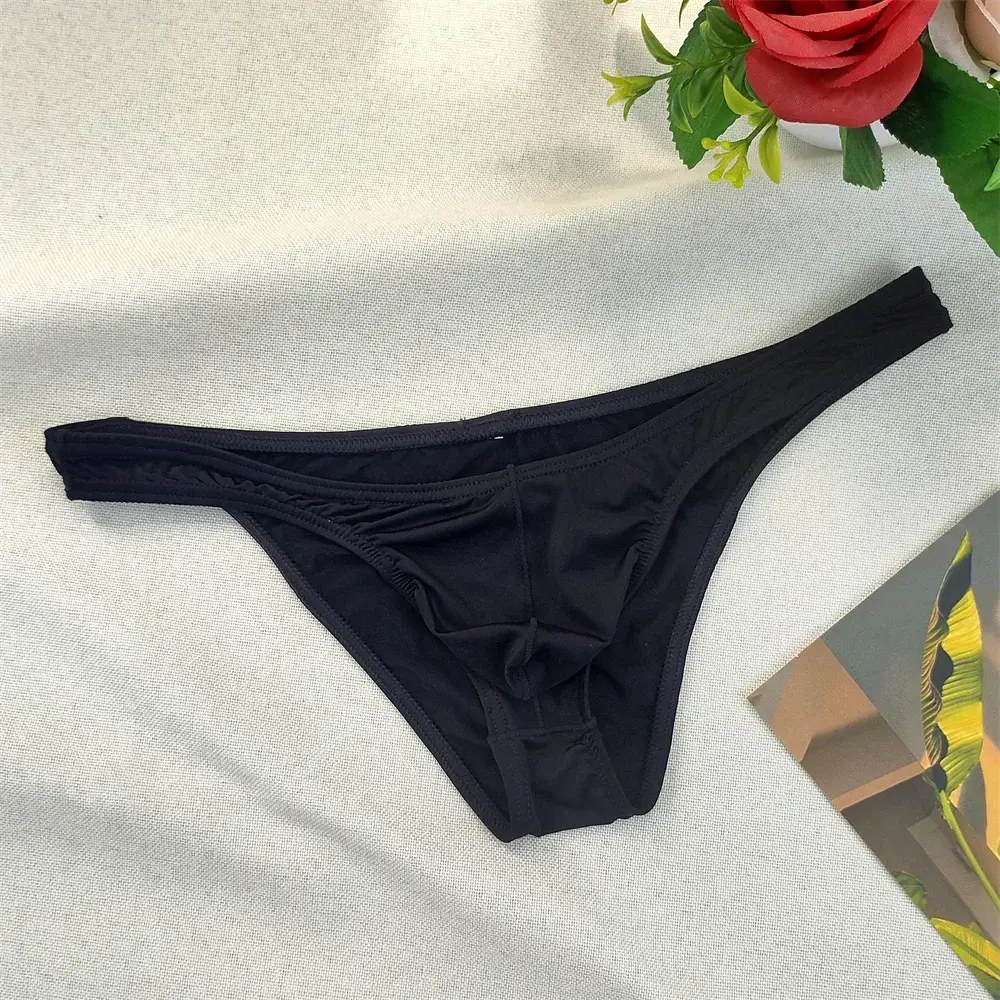 Seluar dalam Bikini Ketat Seksi Ketat Seluar Dalam Lutsinar Lelaki Sutera Ais Seluar Dalam Ultra Nipis Bersaiz Besar
