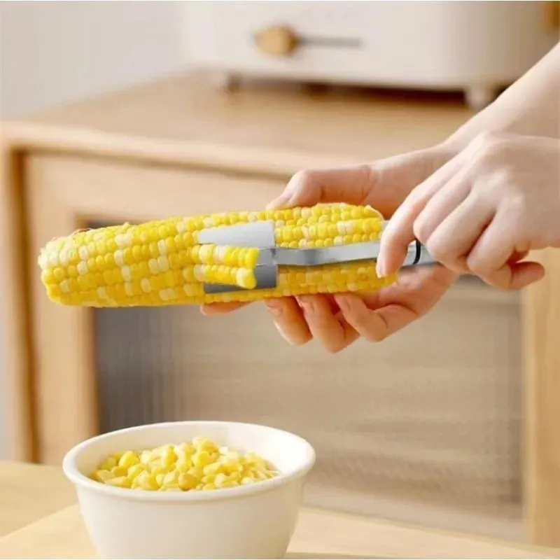 Stainless Steel Corn Peeler Serrated Corn Peeler Corn Cob Planer Thresher Cutter Kitchen Fruits And Vegetables Gadgets