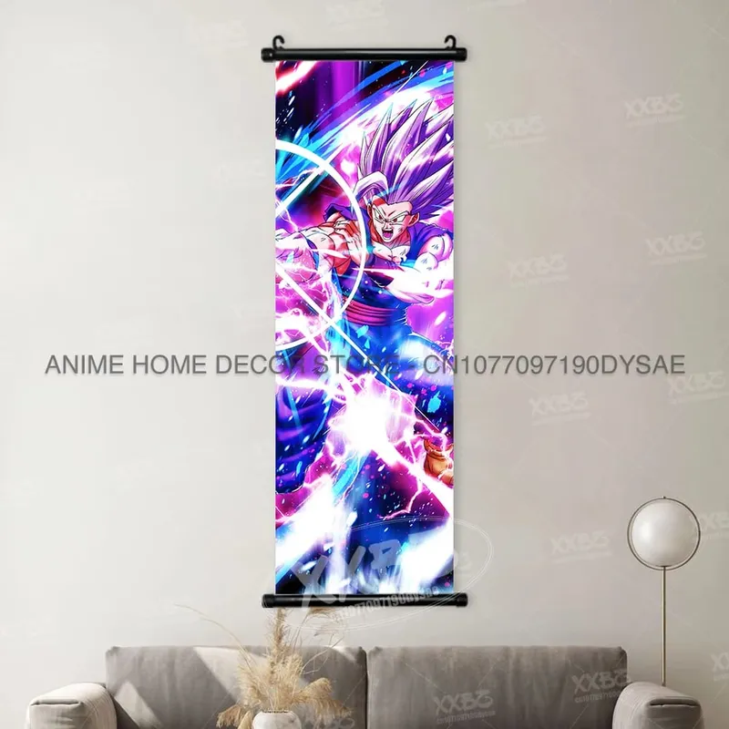 Dragon Ball Posters Anime Figures Wall Art Frieza Home Decor VegetaIII Scrolls Picture Goku Hanging Painting Son Gohan Wallpaper — image 15