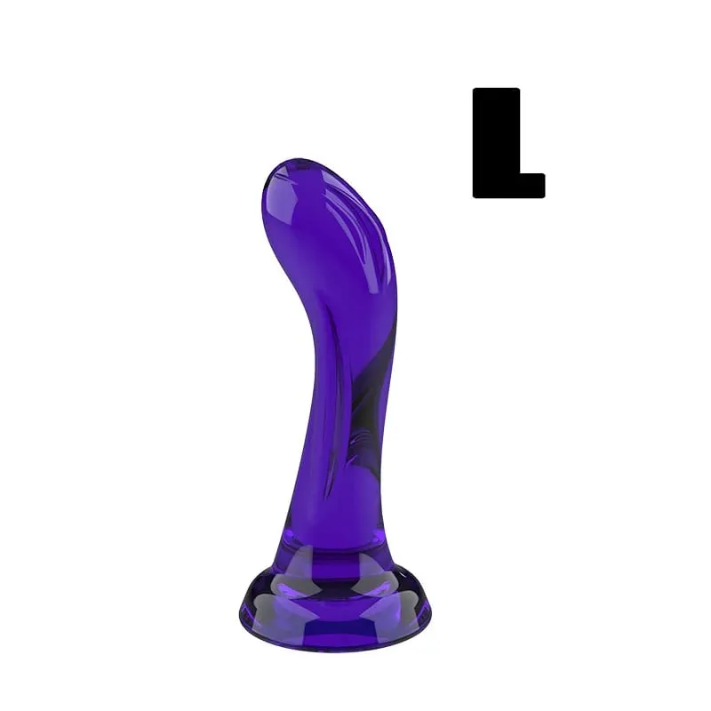 Curved Realistic Dildo with Strong Suction Cup Soft Flexible G-Spot Sex Toy for Women Men Black Purple Clear Lifelike Dillo