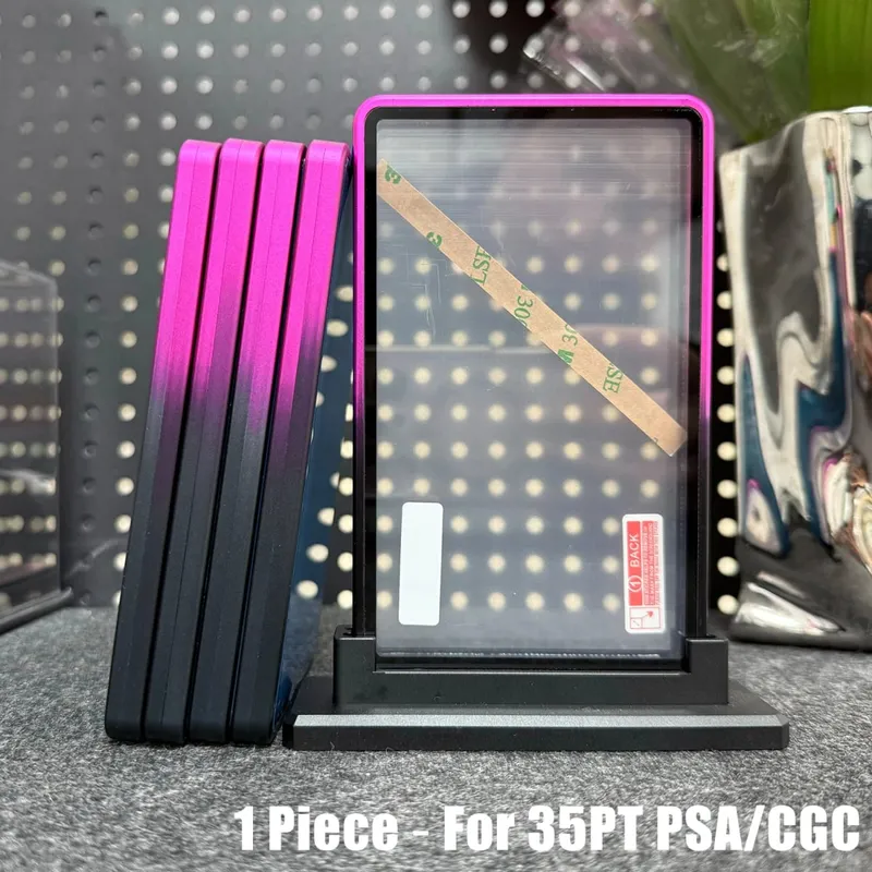 Multicolor Gradient Color Aluminum Alloy Trading Card Protect Holder Metal Case For 35PT PSA CGC Graded Card