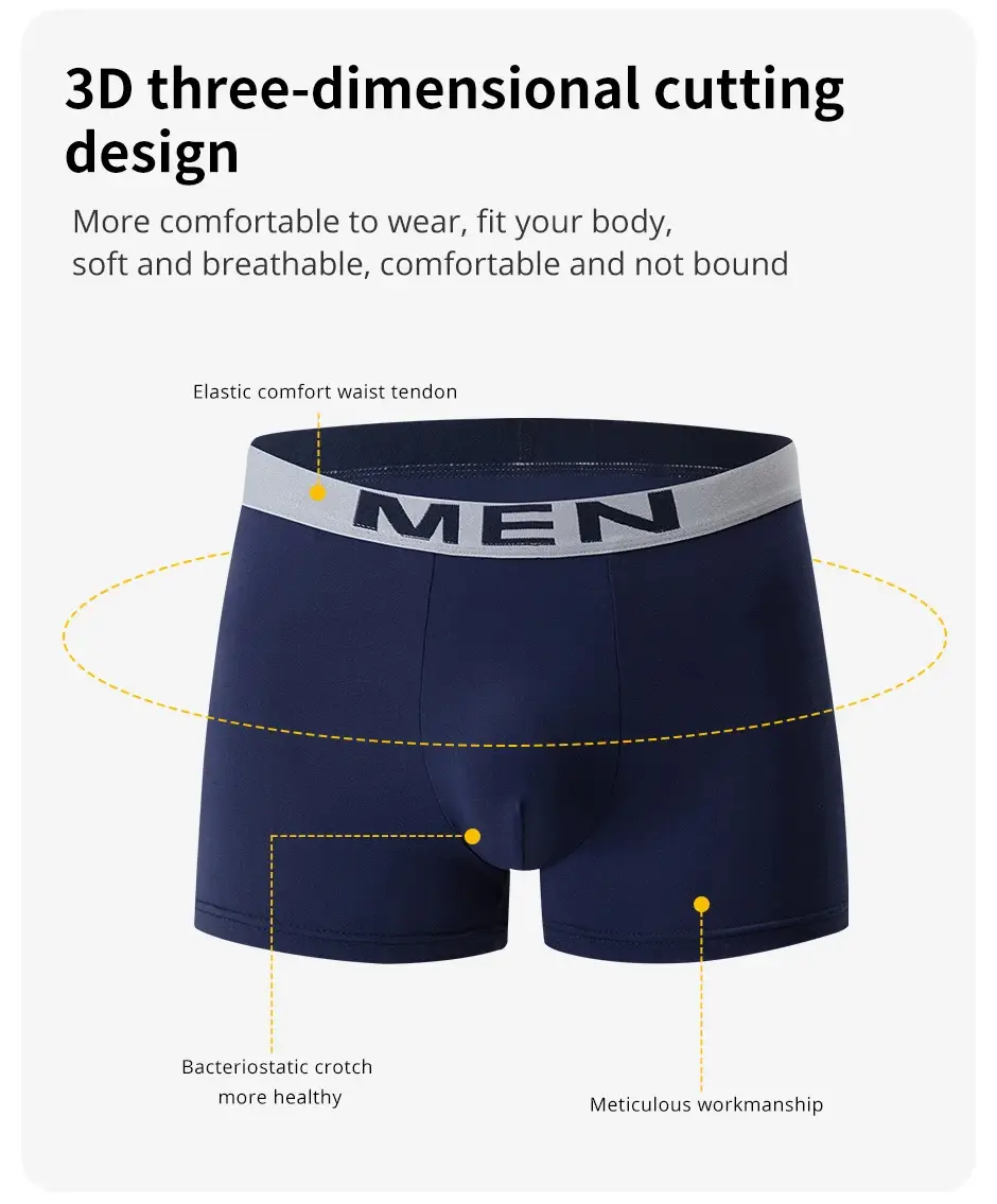 4/5/10Pcs Seluar Dalam Gabungan Berbilang Warna Bercetak Bergaya Lelaki Belia Seluar Dalam Sukan Kasual Seluar Dalam Boxer Kuali Rumah