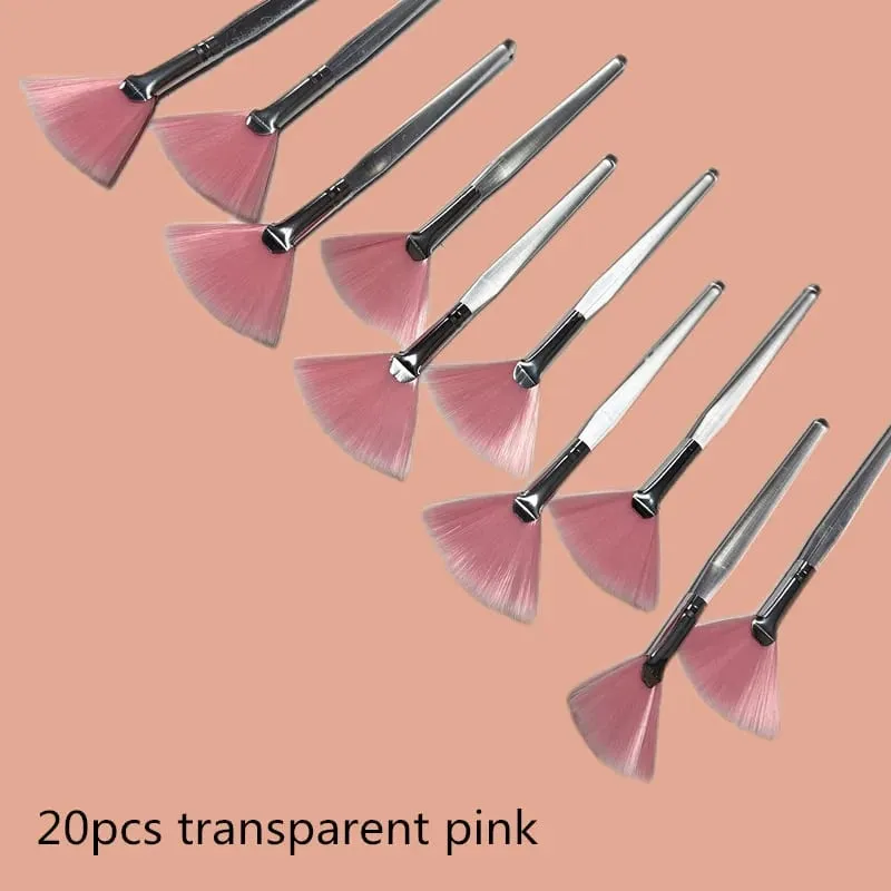 10/20/50pcs Fan Shape Foundation Makeup Brushes Multifunctional Facial Mask Brush Essential Oil Women Beauty Makeup Tools Brush — image 22