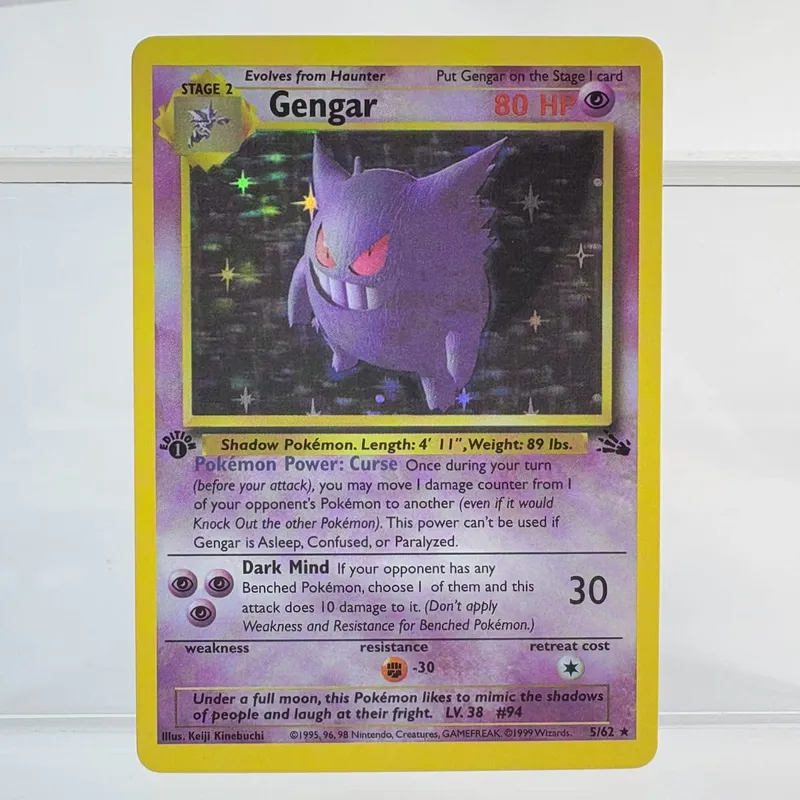PKM Foil Proxy Card GENGAR&MIMIKYU GX DARK GENGAR Hobbies Game Collection Battle The best gift PTCG Card