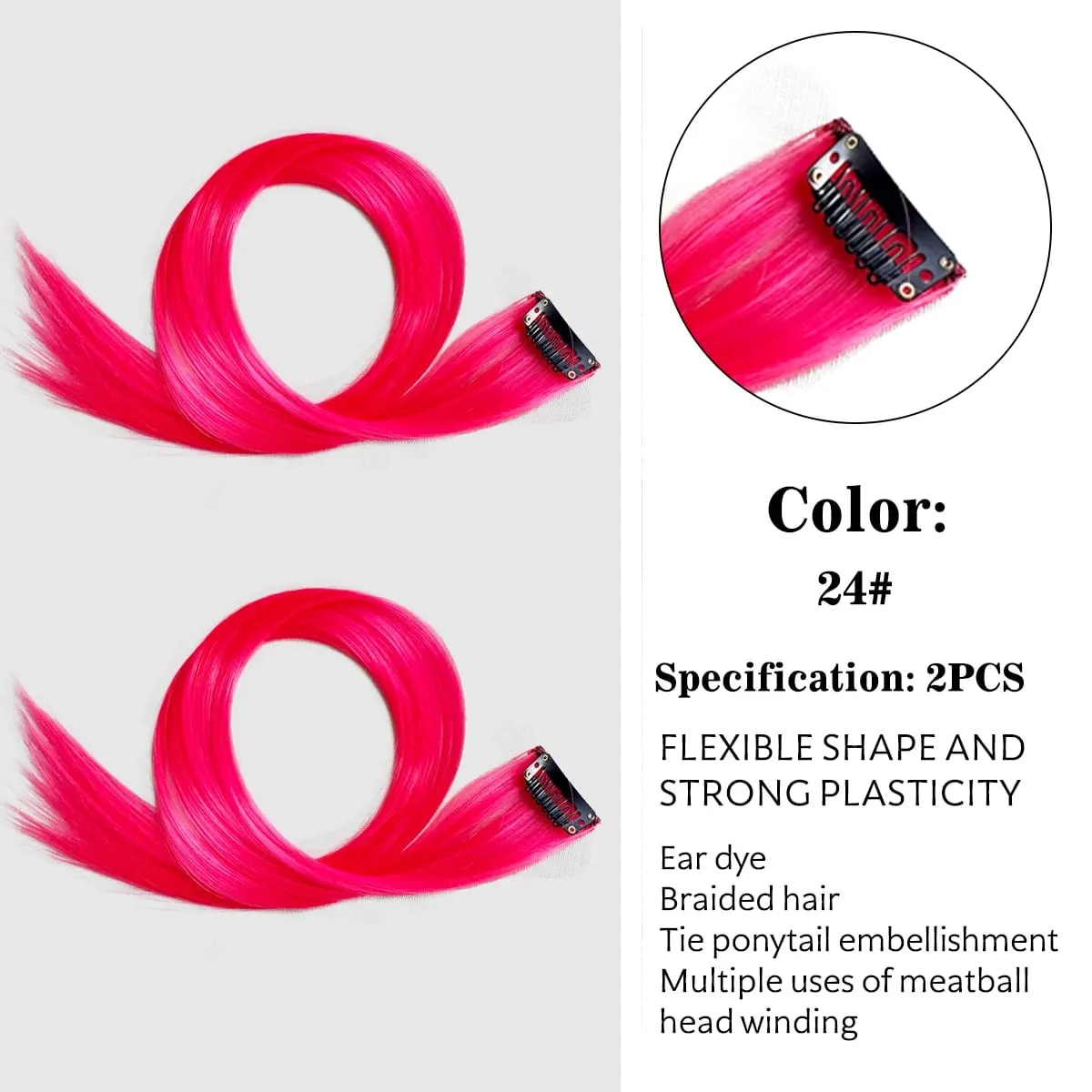 สีสังเคราะห์คลิปในส่วนขยายของผมตรงไฮไลท์ผมริ้วสายรุ้งแขวนผมชิ้นวิกผมสำหรับผู้หญิงพรรค